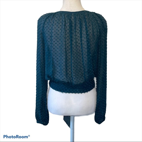 Free People texture sheer long sleeve top - Picture 7 of 7